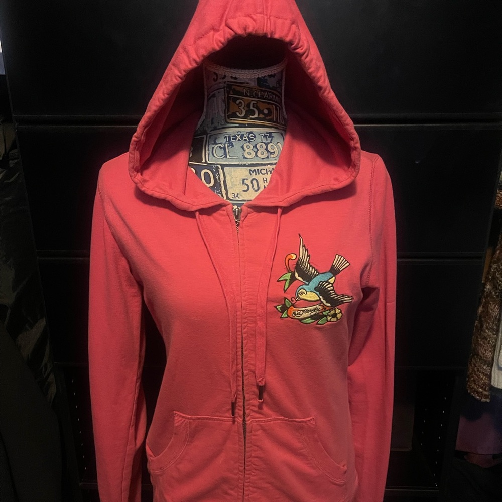 Pink Ed Hardy Hoodie